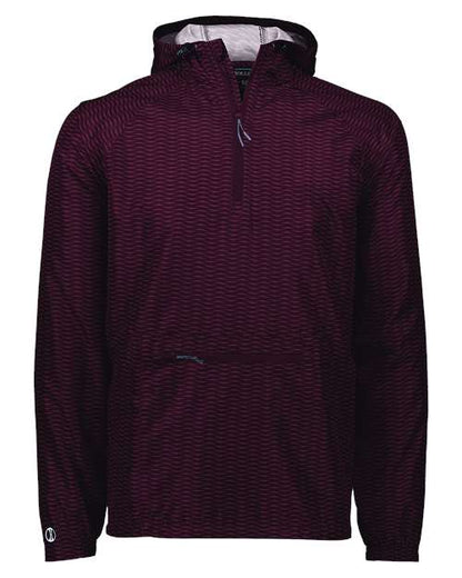 Men's Range Hooded Packable Quarter-Zip Jacket