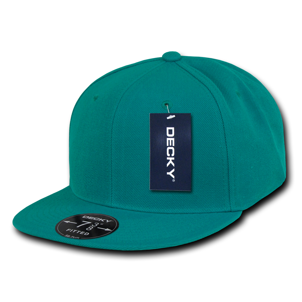 6 Panel High Profile Structured Acrylic/Polyester Fitted