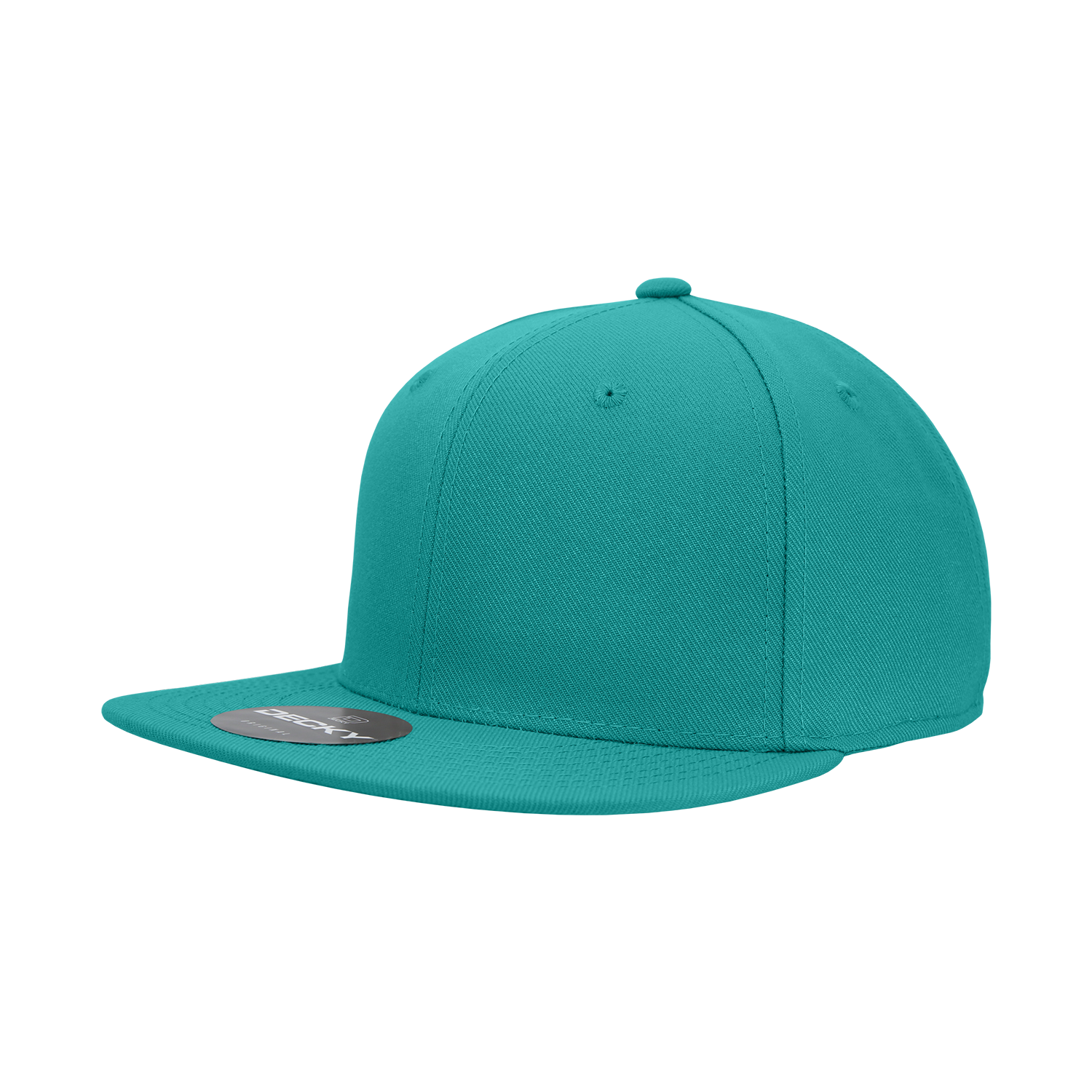 6 Panel High Profile Structured Acrylic/Polyester Fitted