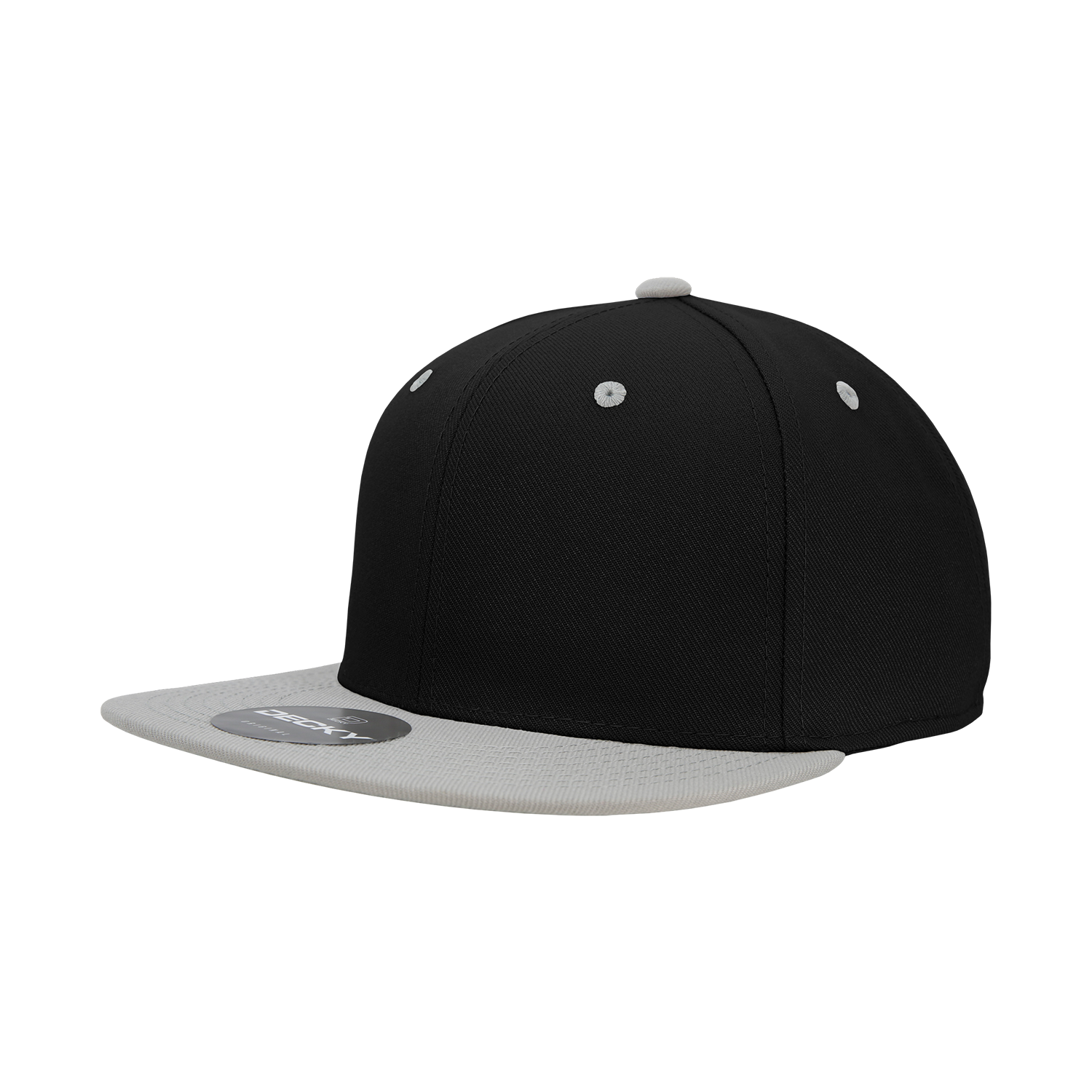 6 Panel High Profile Structured Acrylic/Polyester Fitted