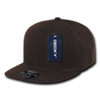 6 Panel High Profile Structured Acrylic/Polyester Fitted