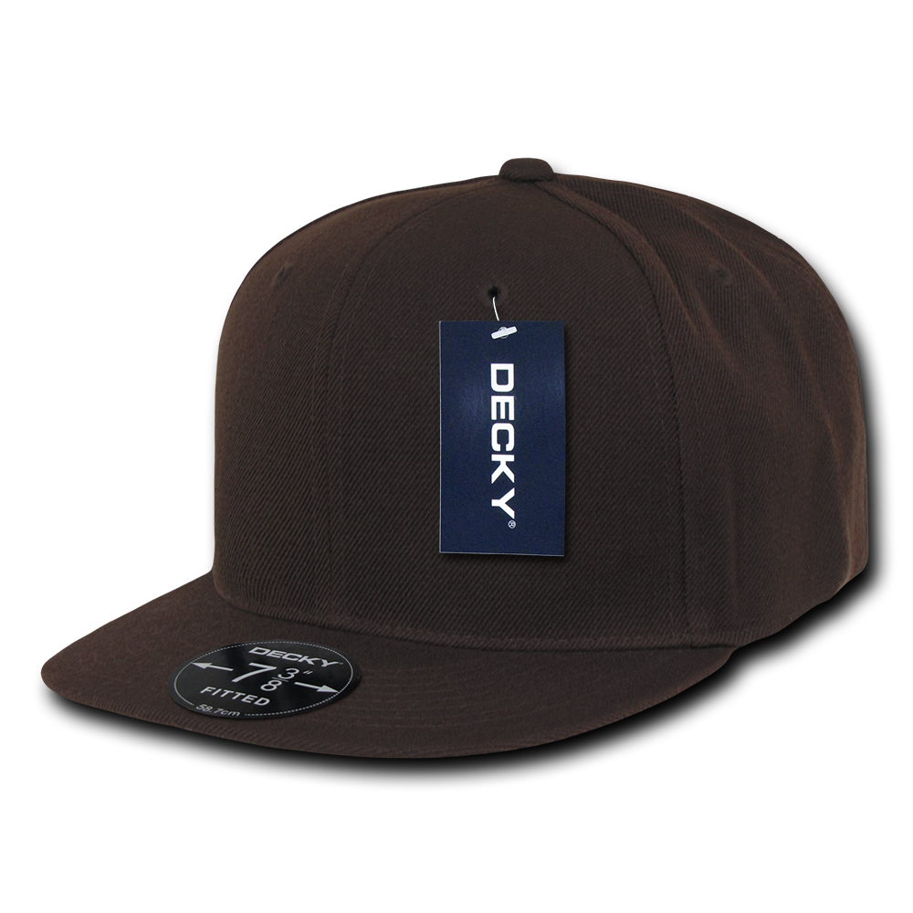 6 Panel High Profile Structured Acrylic/Polyester Fitted