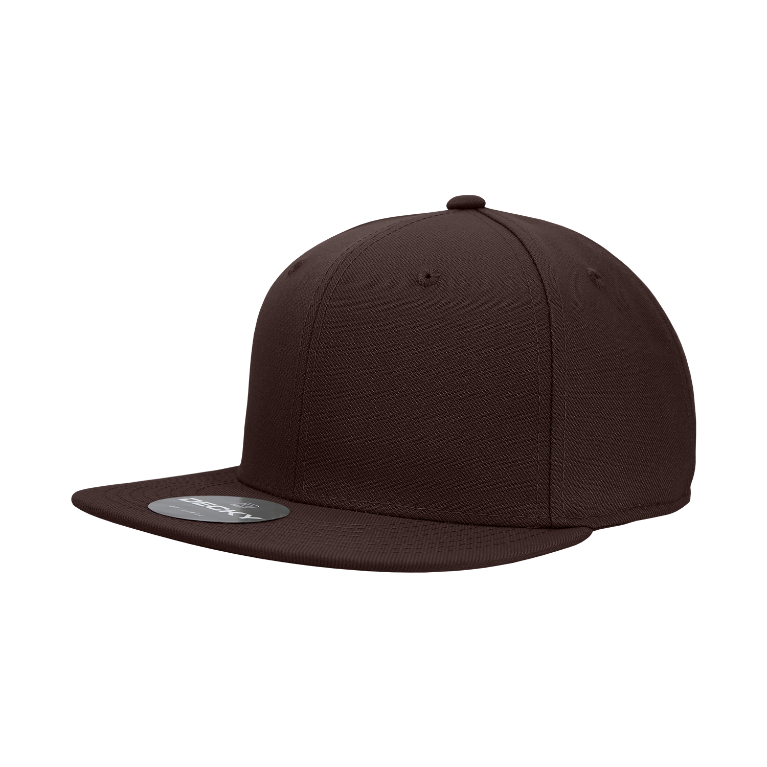 6 Panel High Profile Structured Acrylic/Polyester Fitted