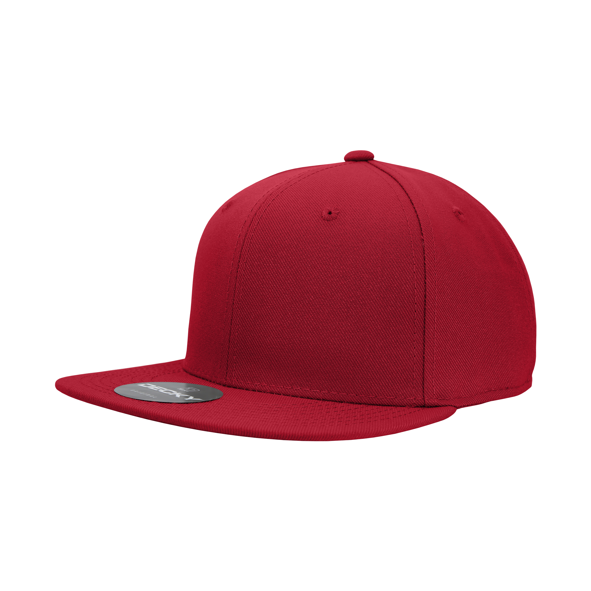 6 Panel High Profile Structured Acrylic/Polyester Fitted