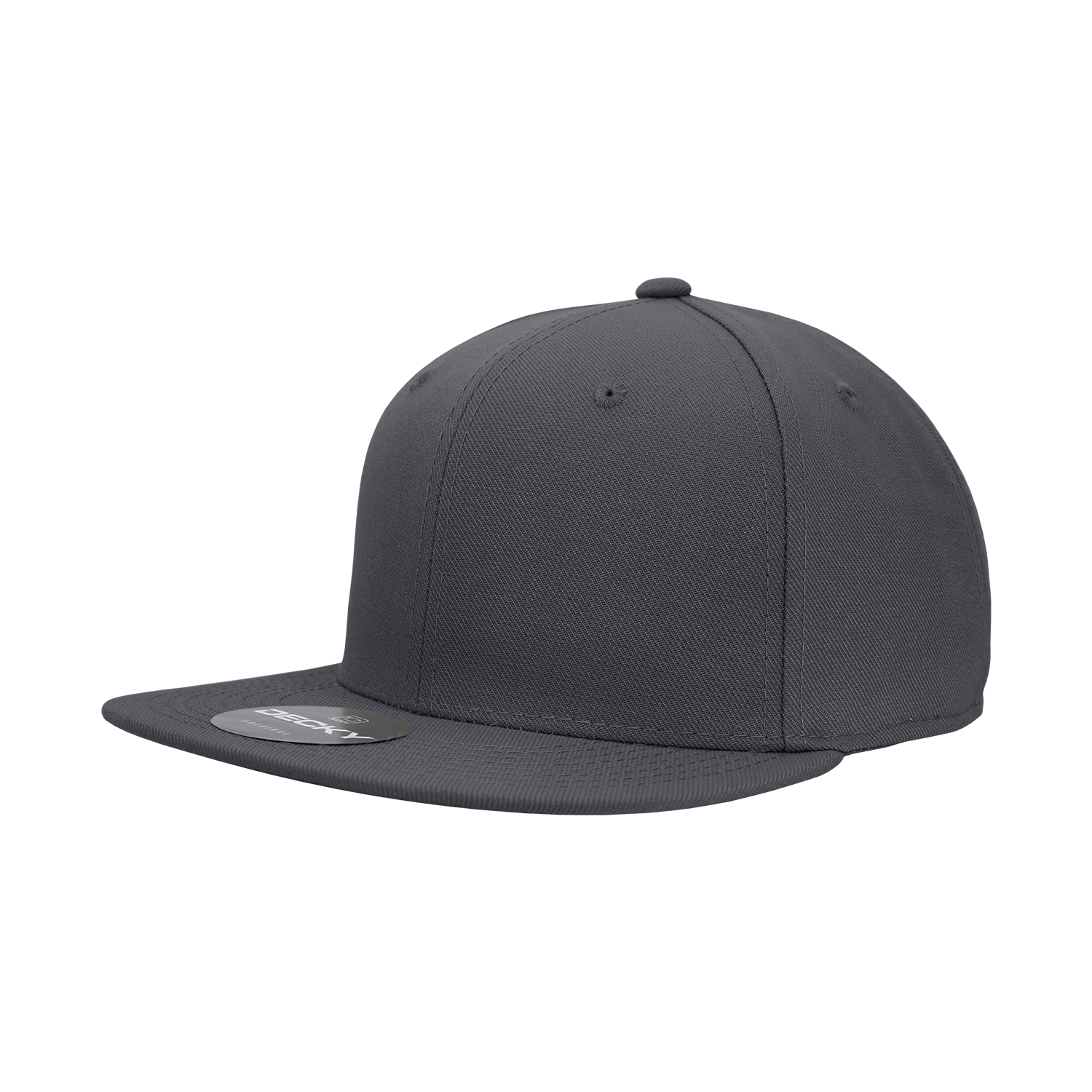 6 Panel High Profile Structured Acrylic/Polyester Fitted