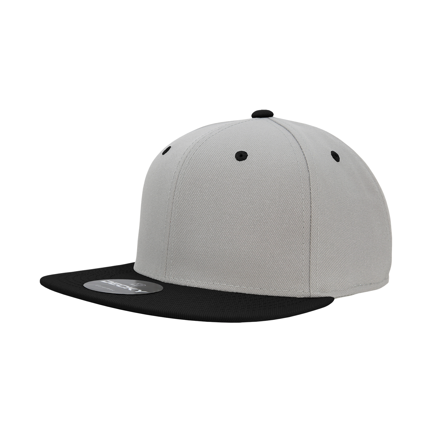 6 Panel High Profile Structured Acrylic/Polyester Fitted