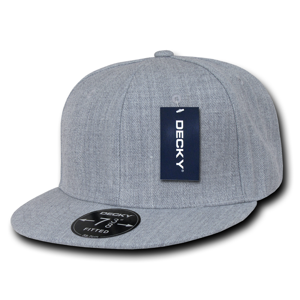 6 Panel High Profile Structured Acrylic/Polyester Fitted