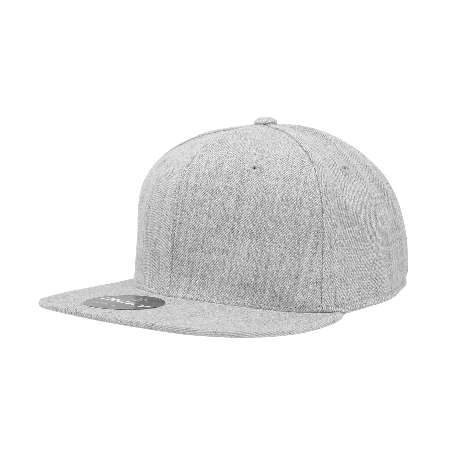 6 Panel High Profile Structured Acrylic/Polyester Fitted