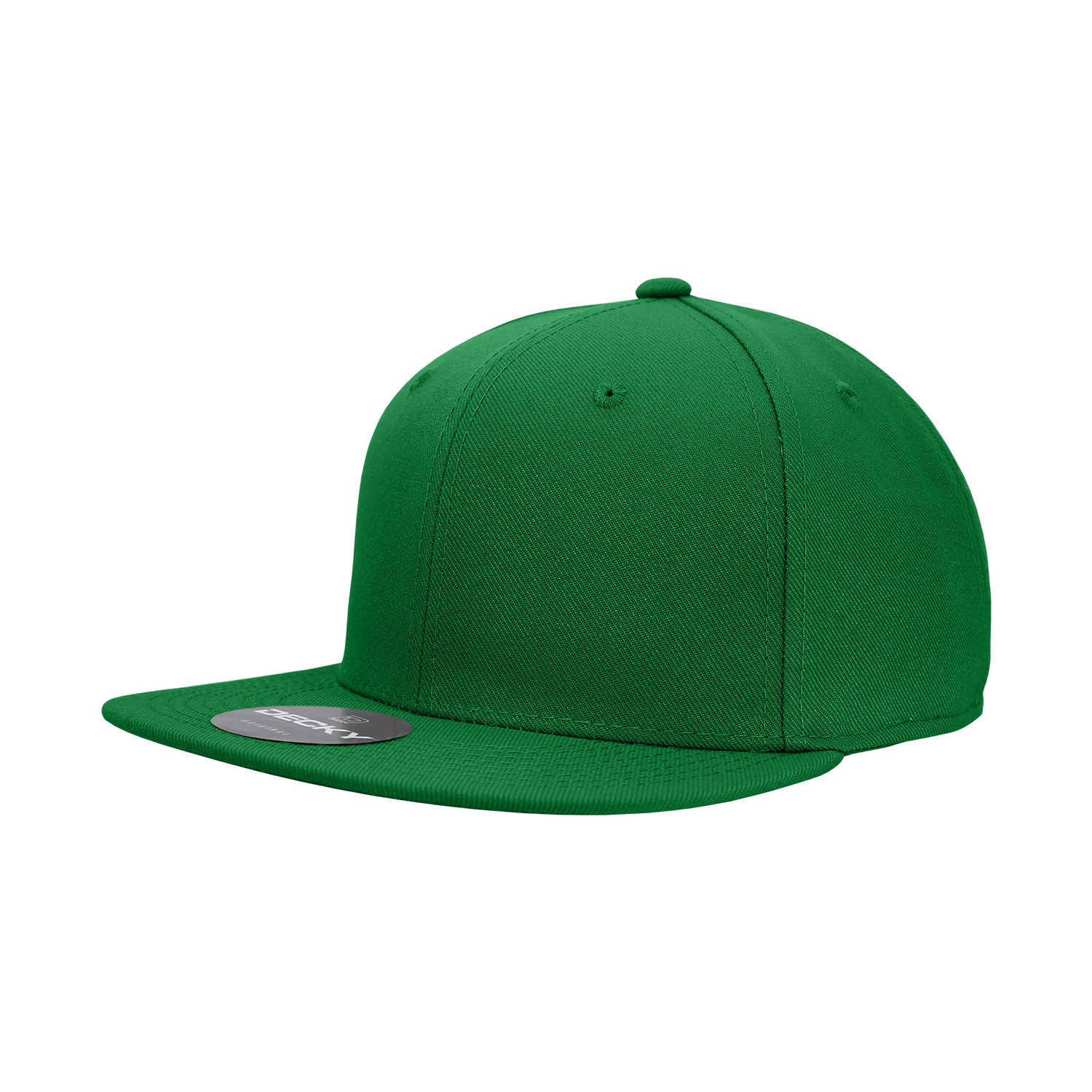 6 Panel High Profile Structured Acrylic/Polyester Fitted