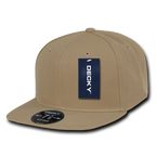 6 Panel High Profile Structured Acrylic/Polyester Fitted