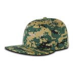 6 Panel High Profile Structured Acrylic/Polyester Fitted