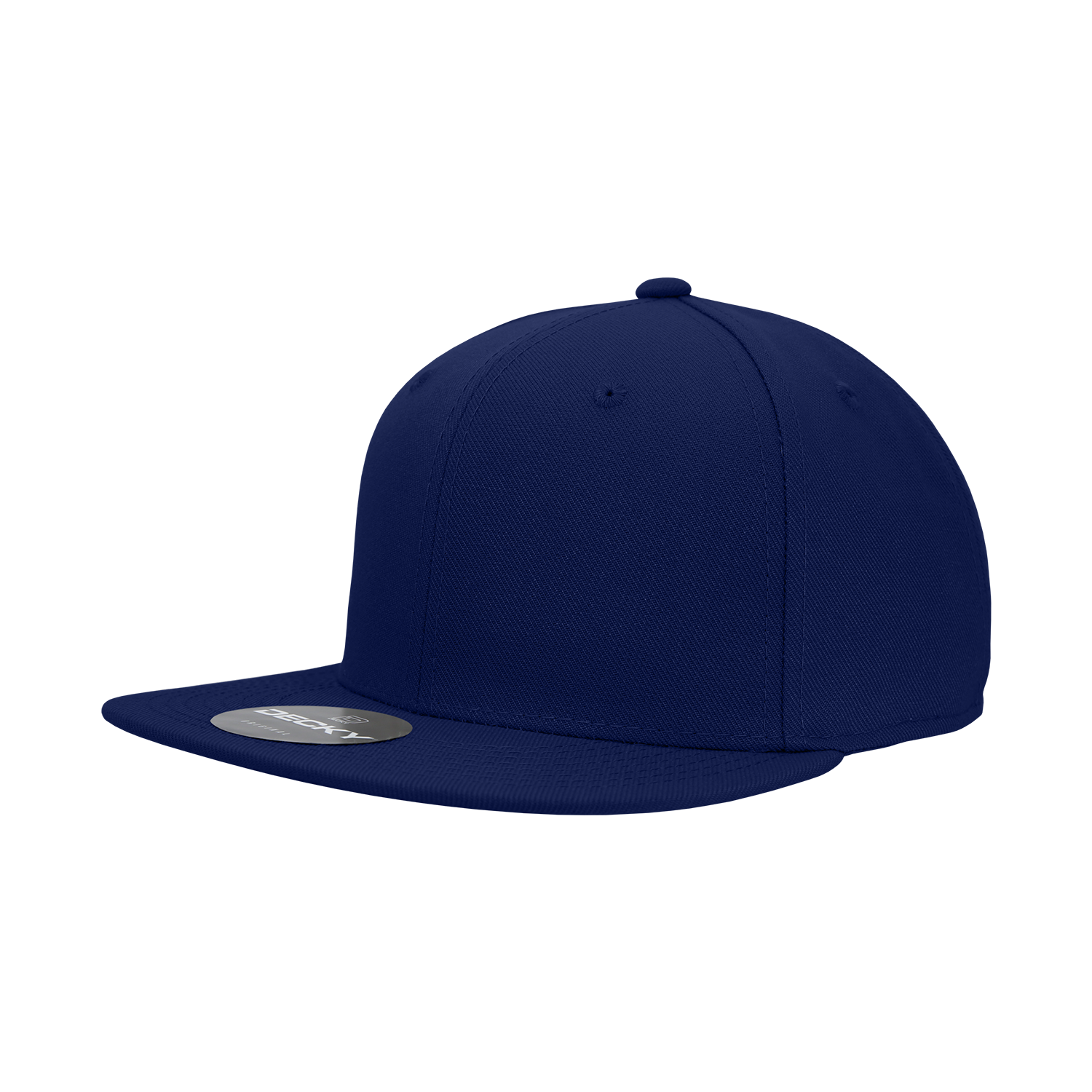 6 Panel High Profile Structured Acrylic/Polyester Fitted