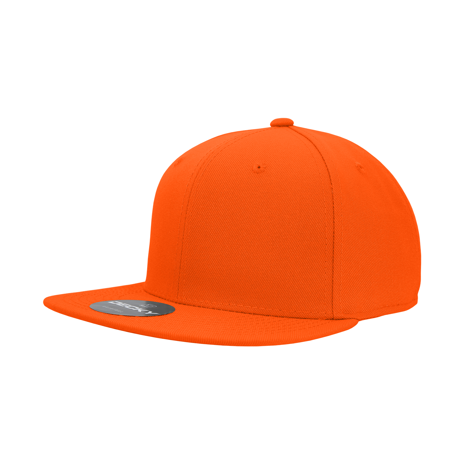 6 Panel High Profile Structured Acrylic/Polyester Fitted