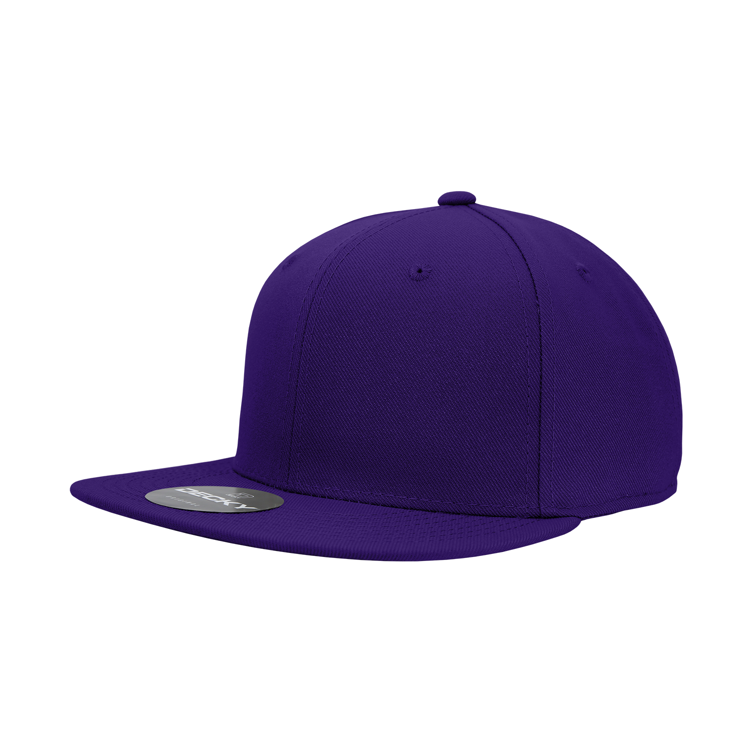 6 Panel High Profile Structured Acrylic/Polyester Fitted