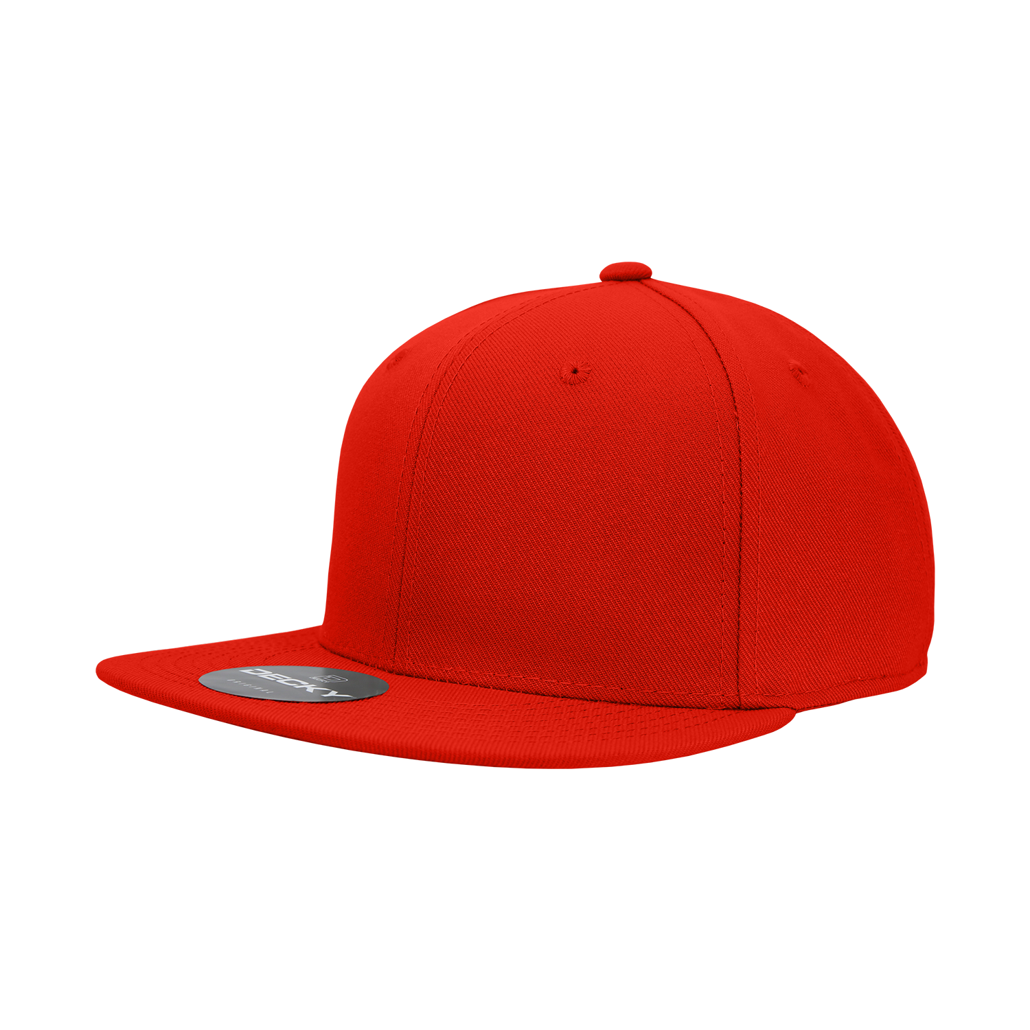 6 Panel High Profile Structured Acrylic/Polyester Fitted