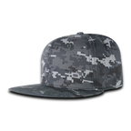 6 Panel High Profile Structured Acrylic/Polyester Fitted