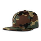 6 Panel High Profile Structured Acrylic/Polyester Fitted