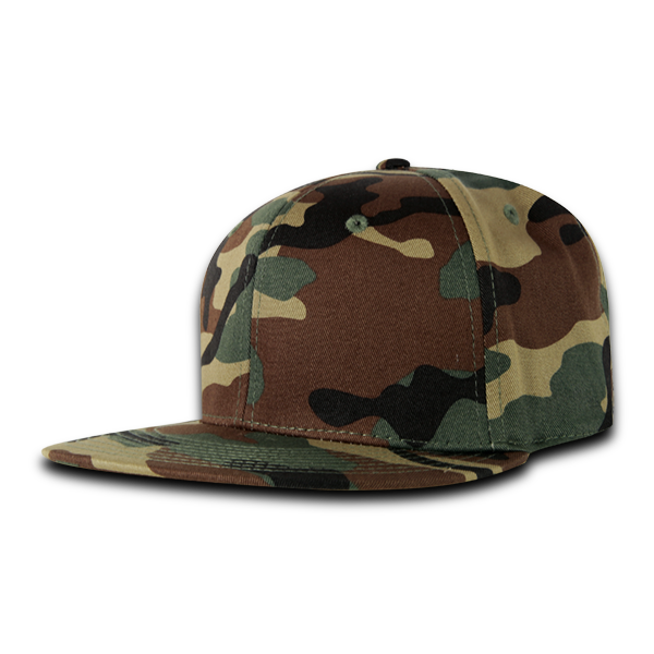 6 Panel High Profile Structured Acrylic/Polyester Fitted