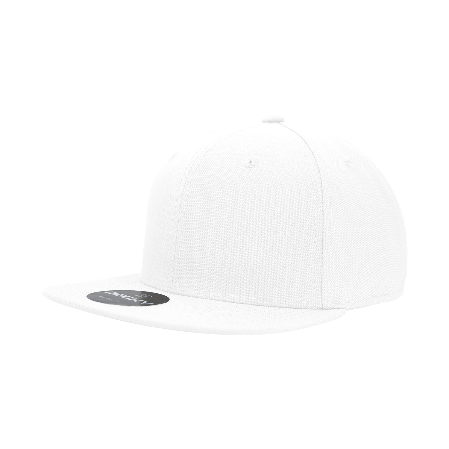 6 Panel High Profile Structured Acrylic/Polyester Fitted