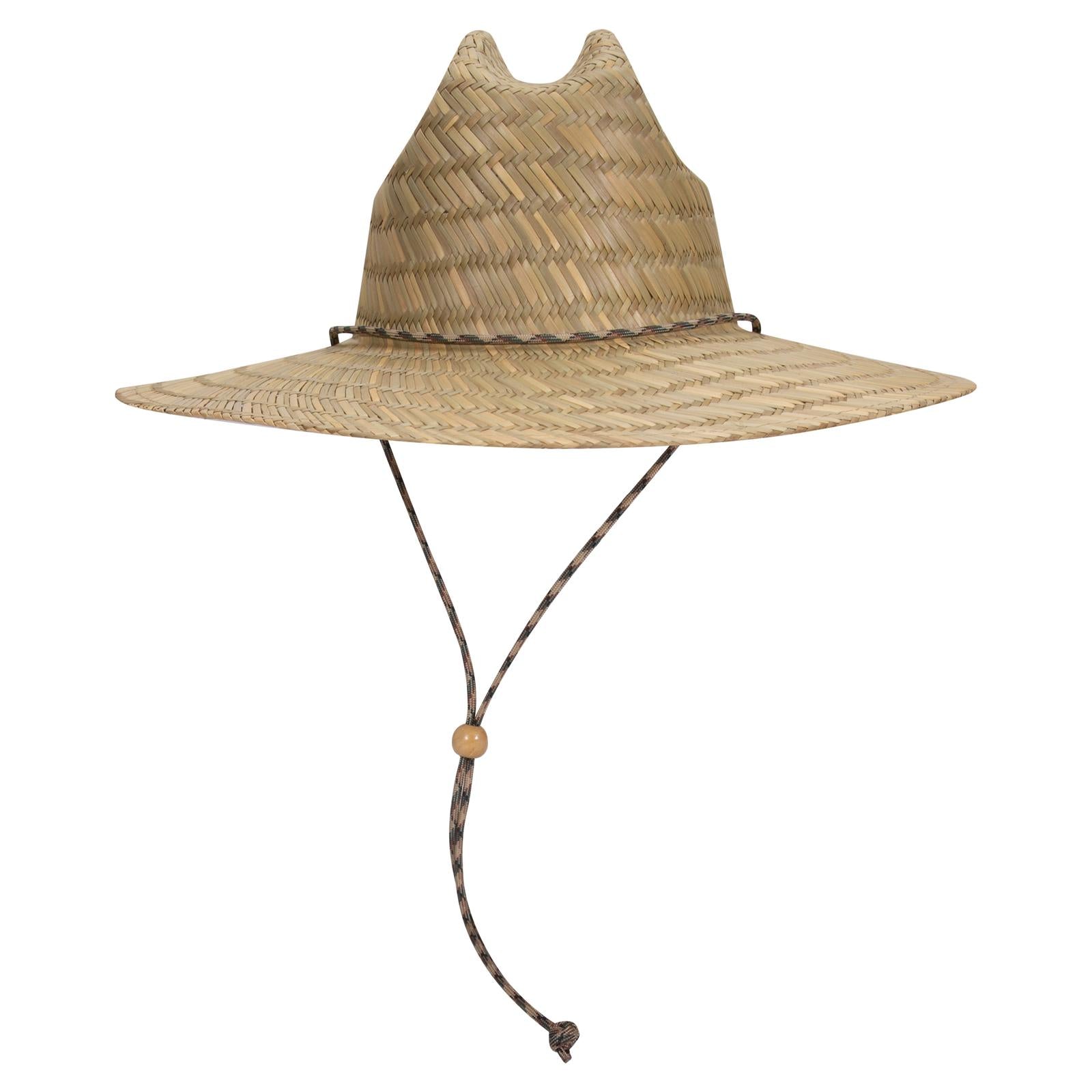 OTTO CAP Straw Lifeguard Hat w/ Adjustable Cord
