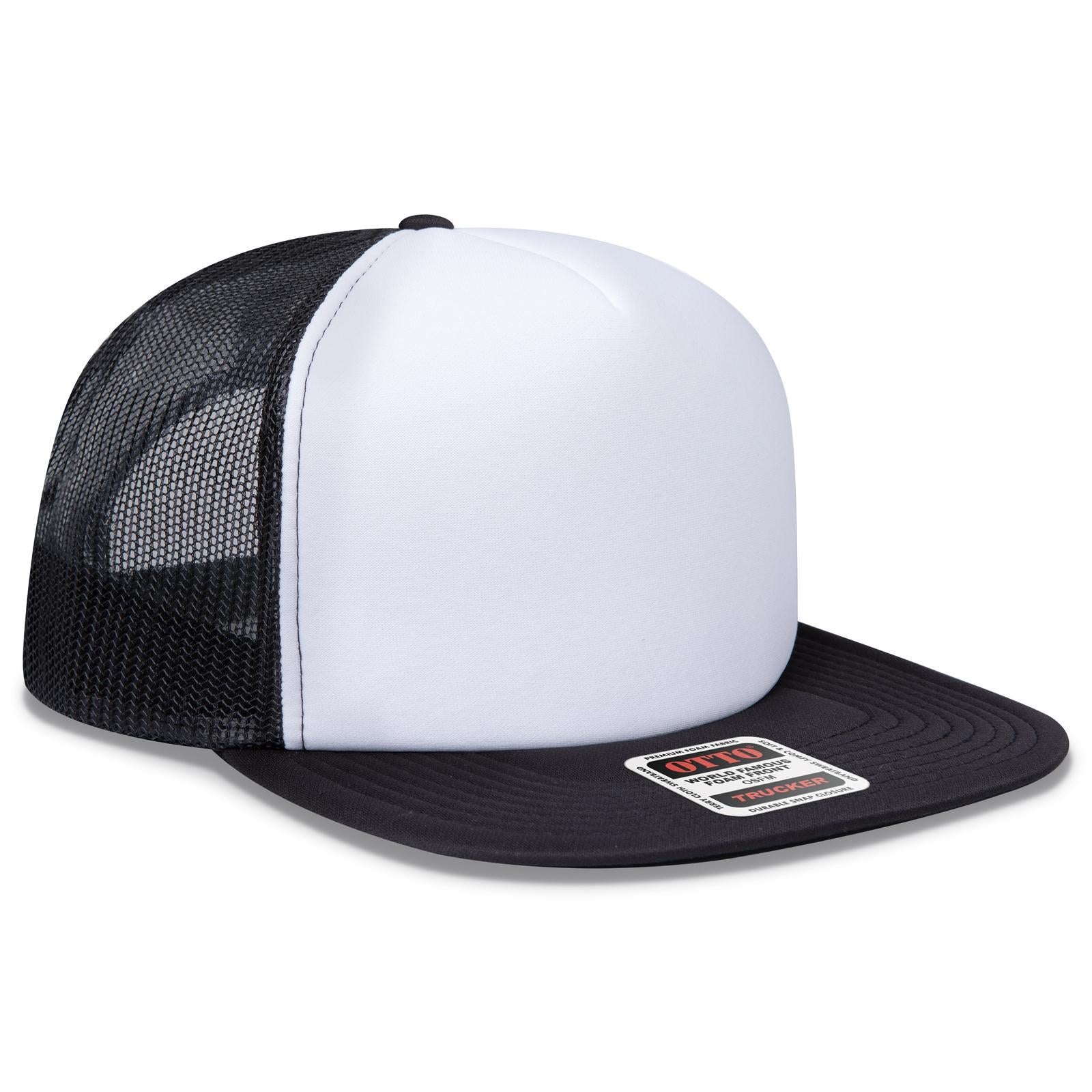 OTTO CAP "OTTO SNAP" 5 Panel High Crown Mesh Back Trucker Snapback Hat